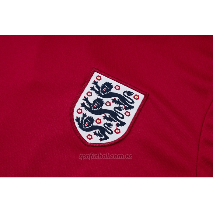 Chandal del Inglaterra Manga Corta 2024-2025 Rojo - Pantalon Corto